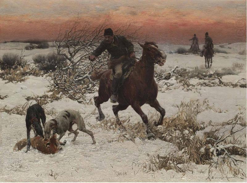 The hunters, Alfred William Hunt,RWS